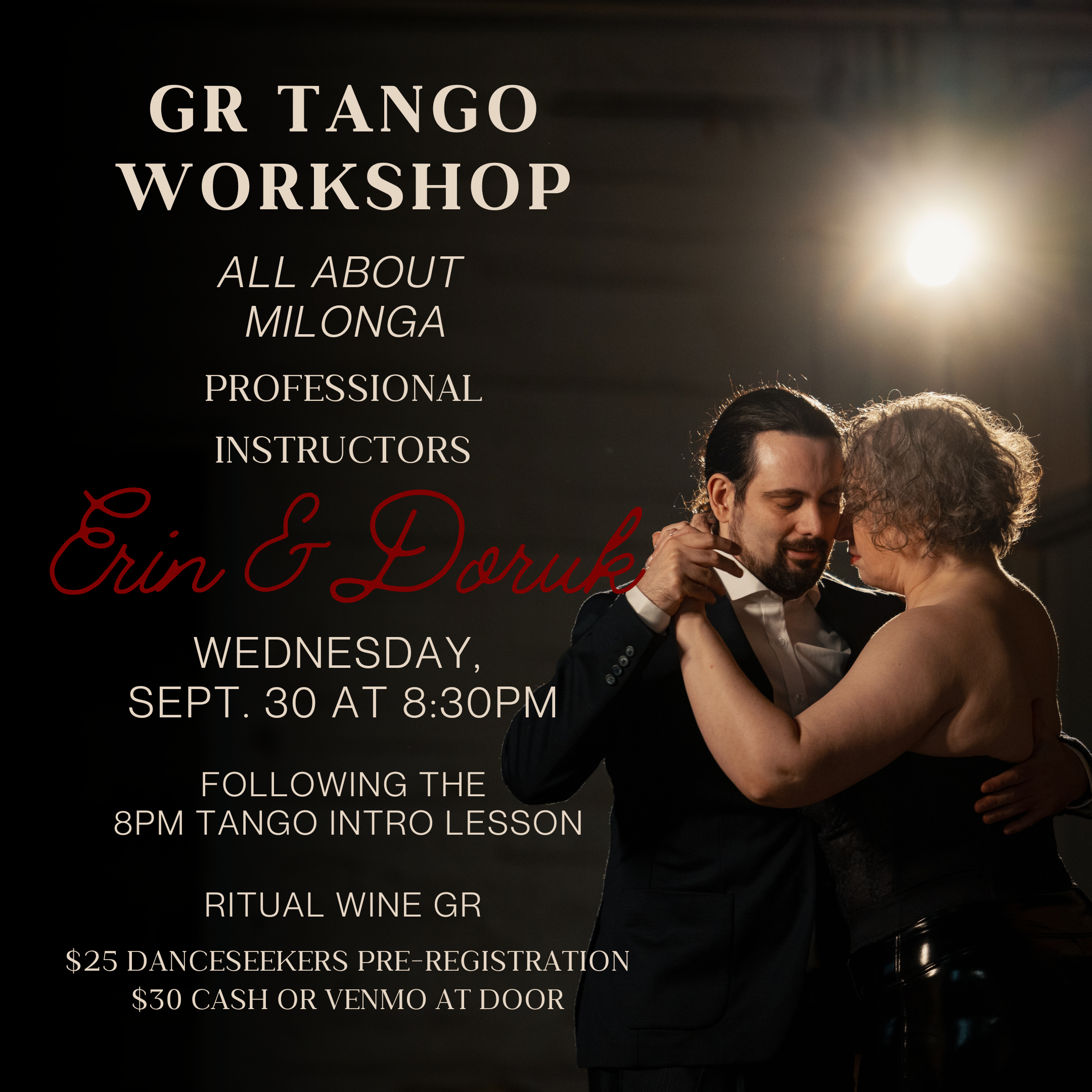 Special Intro Lesson and Milonga Workshop!